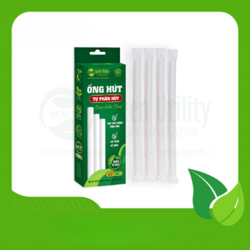 Ống hút sinh học tự phân hủy Hunufa Compostable