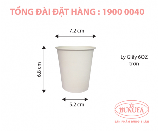 Ly giấy 6oz